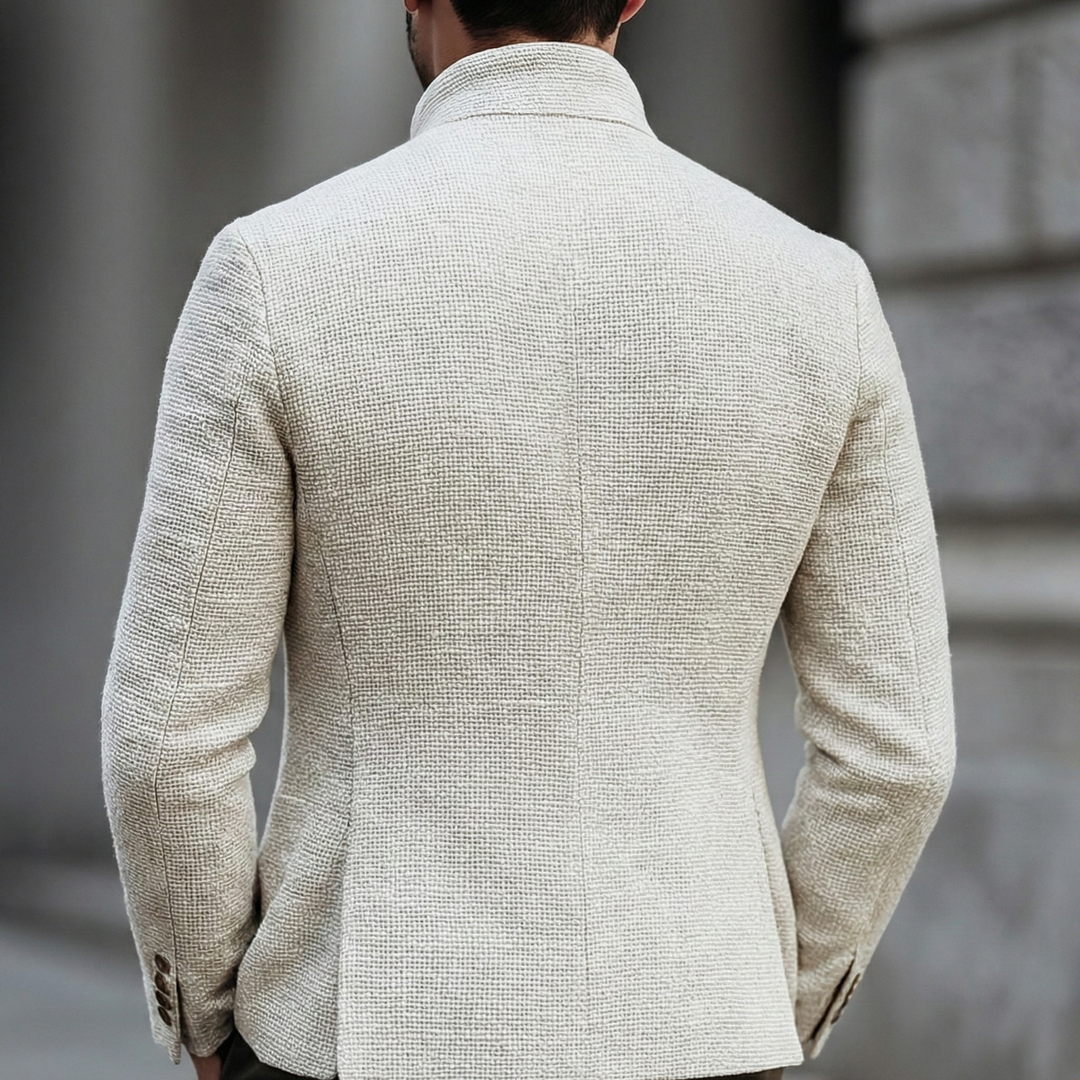 Harold | Verfijnde Effen Gebreide Cardigan