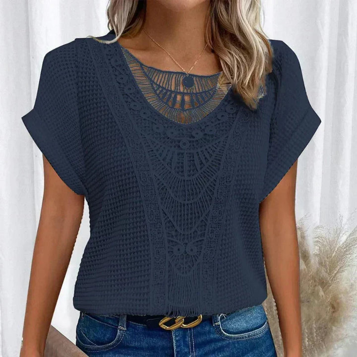 AURA - DELICAAT TEXTUUR BLOUSE