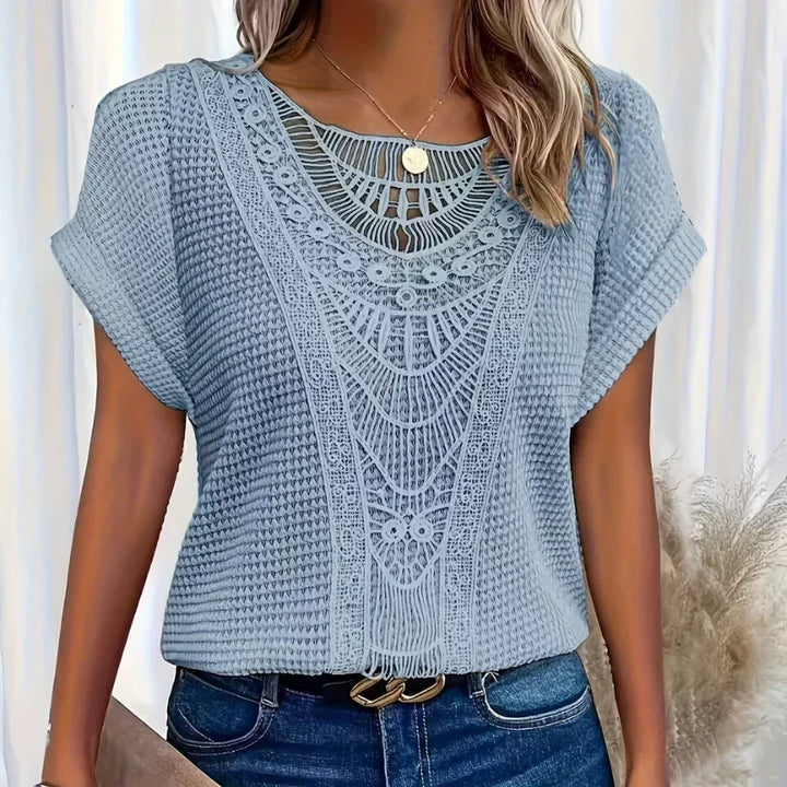 AURA - DELICAAT TEXTUUR BLOUSE