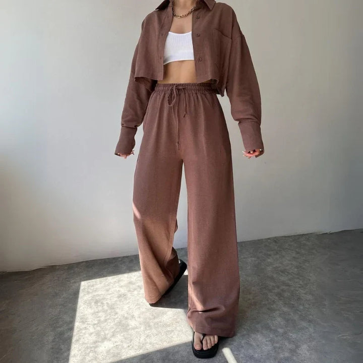 Eva Stein Luxe Cropped Sweater Set