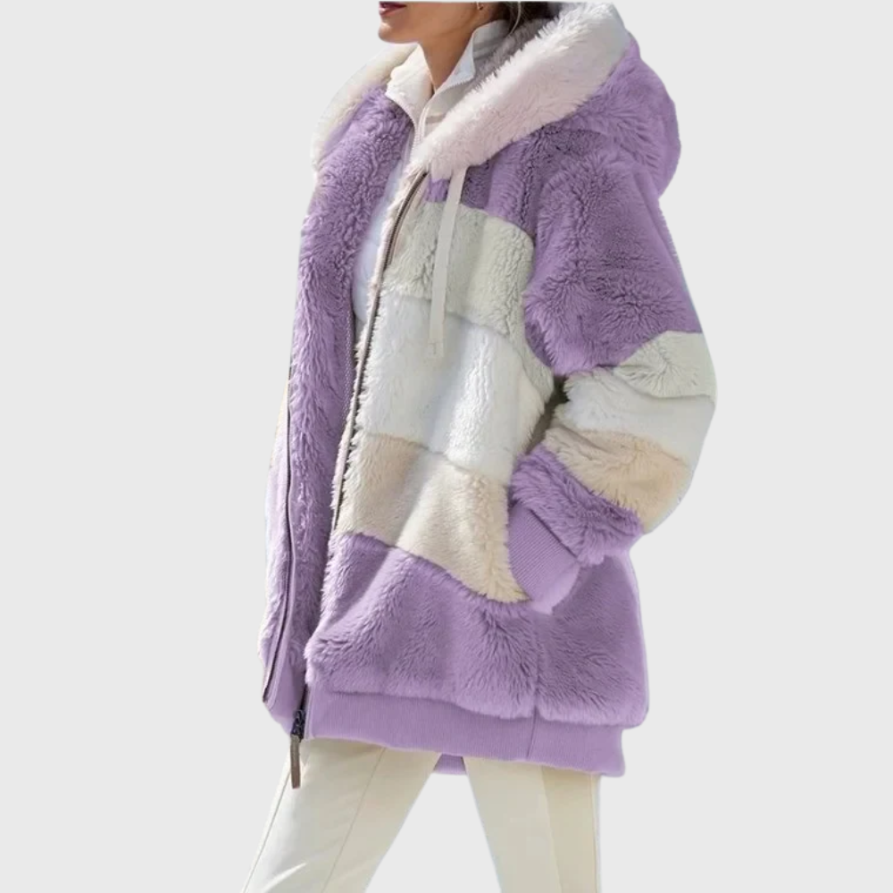 Sofia | Elegante Multicolor Warme Pufferjack