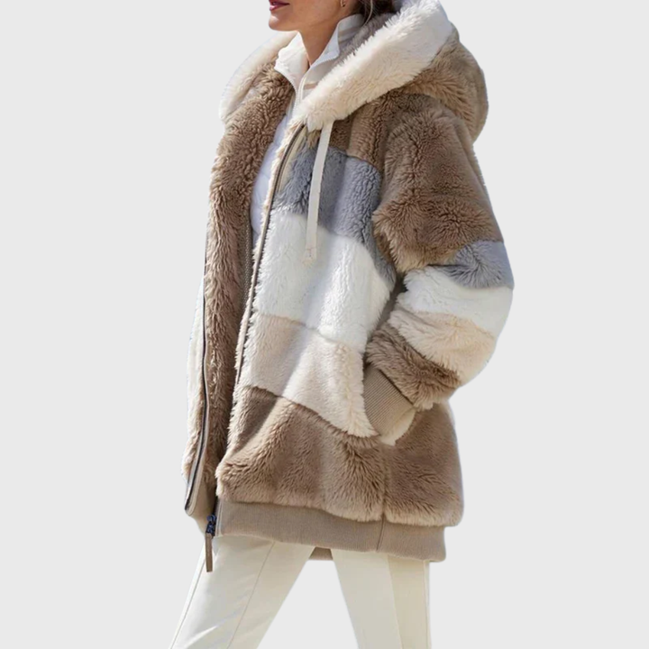 Sofia | Elegante Multicolor Warme Pufferjack