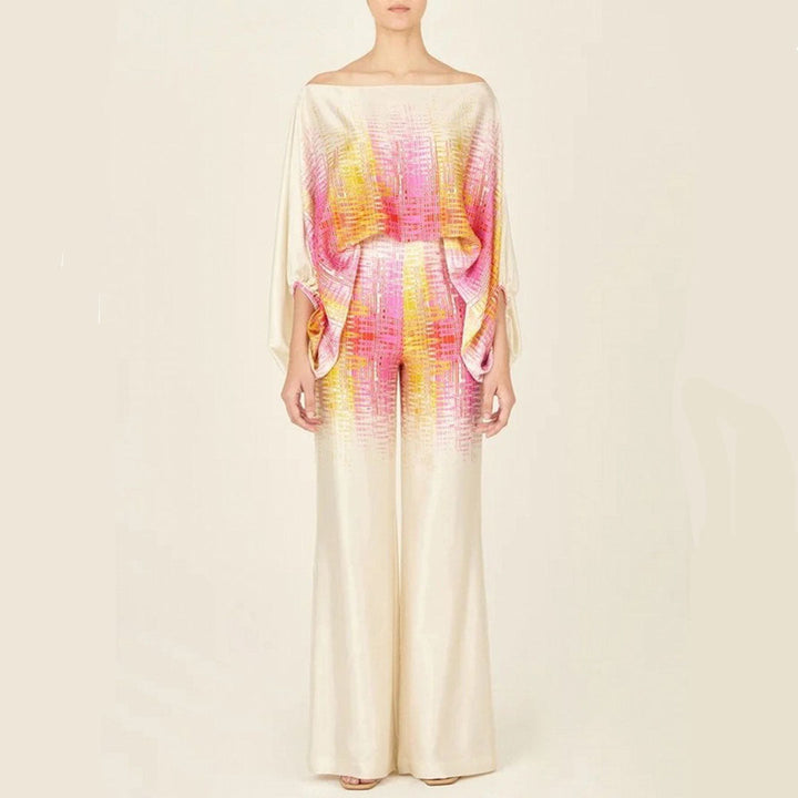 Elegante Off Shoulder Party Jumpsuit met Wijde Pijpen voor Dames