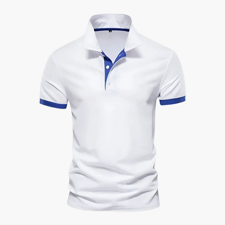 Polo Heren | Korte Mouwen & Contrast Details voor Smart-Casual Stijl