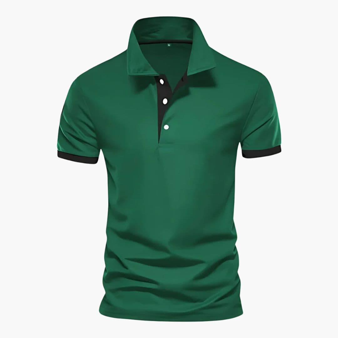 Polo Heren | Korte Mouwen & Contrast Details voor Smart-Casual Stijl