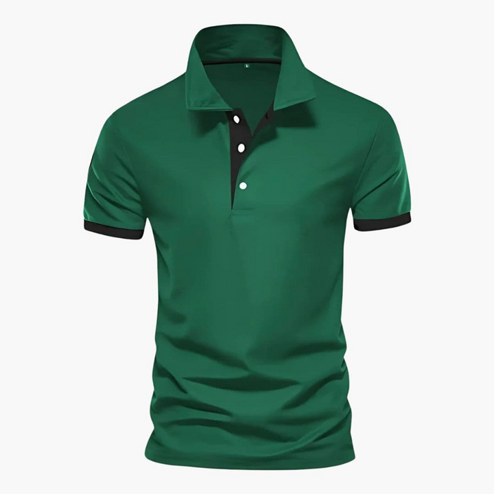 Polo Heren | Korte Mouwen & Contrast Details voor Smart-Casual Stijl
