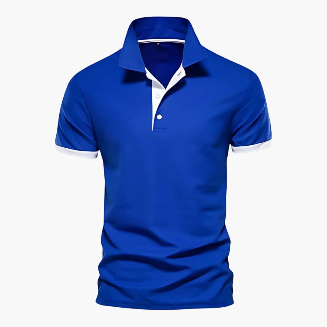 Polo Heren | Korte Mouwen & Contrast Details voor Smart-Casual Stijl
