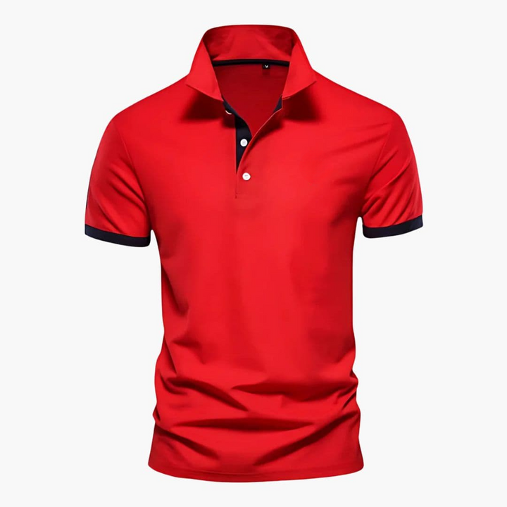Polo Heren | Korte Mouwen & Contrast Details voor Smart-Casual Stijl