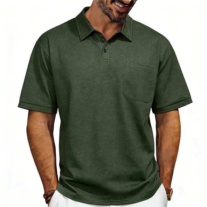 Poloshirt Heren | Zomerse Washed-Look met Kraag