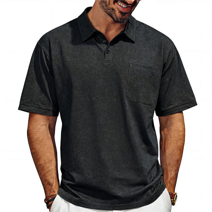 Poloshirt Heren | Zomerse Washed-Look met Kraag