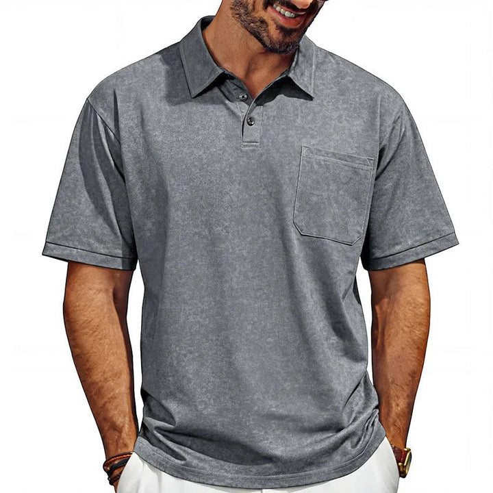 Poloshirt Heren | Zomerse Washed-Look met Kraag