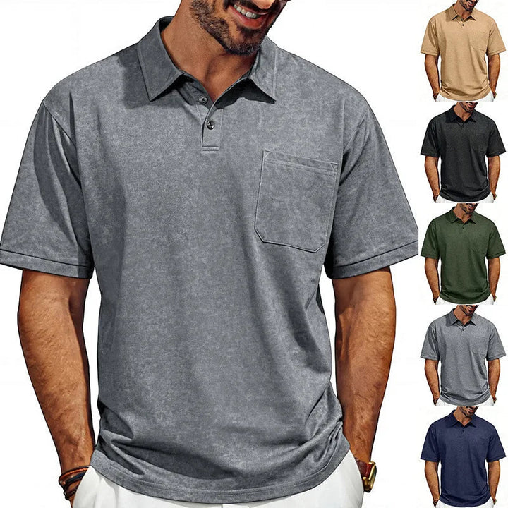 Poloshirt Heren | Zomerse Washed-Look met Kraag