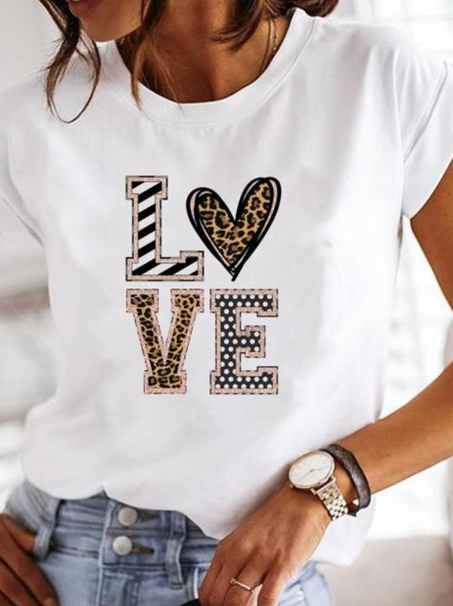 Bedrukt T Shirt Voor Dames Met Print En Comfortabele Pasvorm