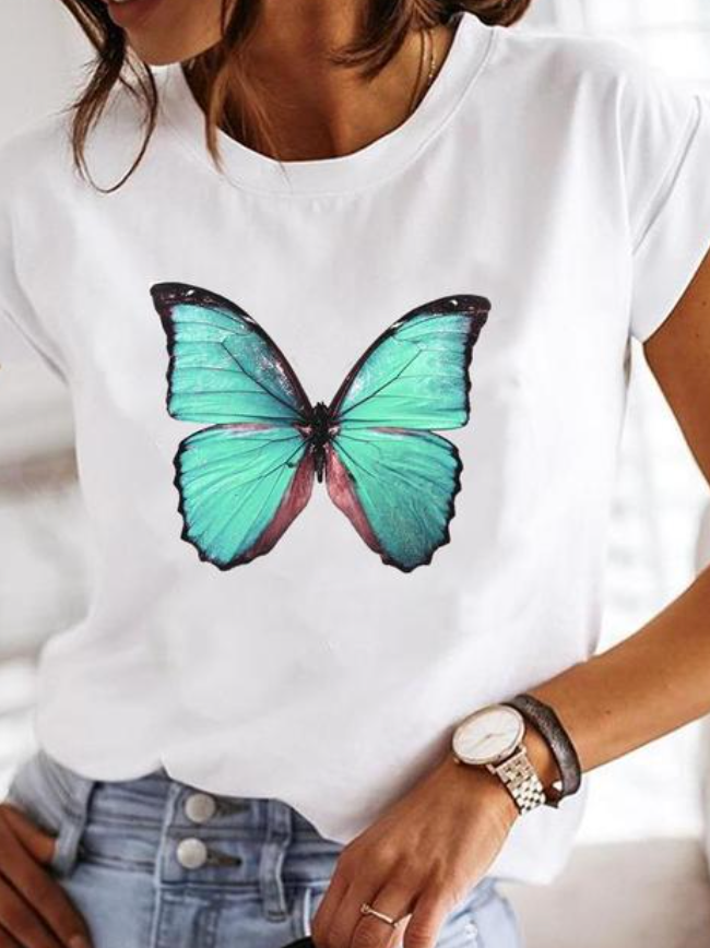 Bedrukt T Shirt Voor Dames Met Print En Comfortabele Pasvorm