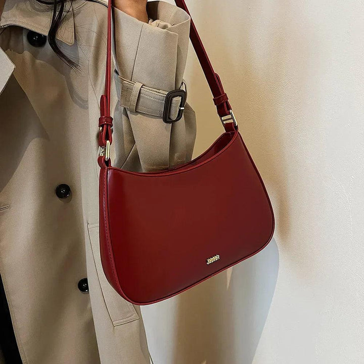 PU Leren Schoudertas met Verstelbare Strap