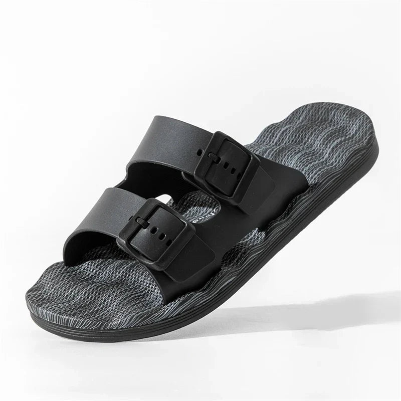 Van Belmont Orthopedische Leren Slippers