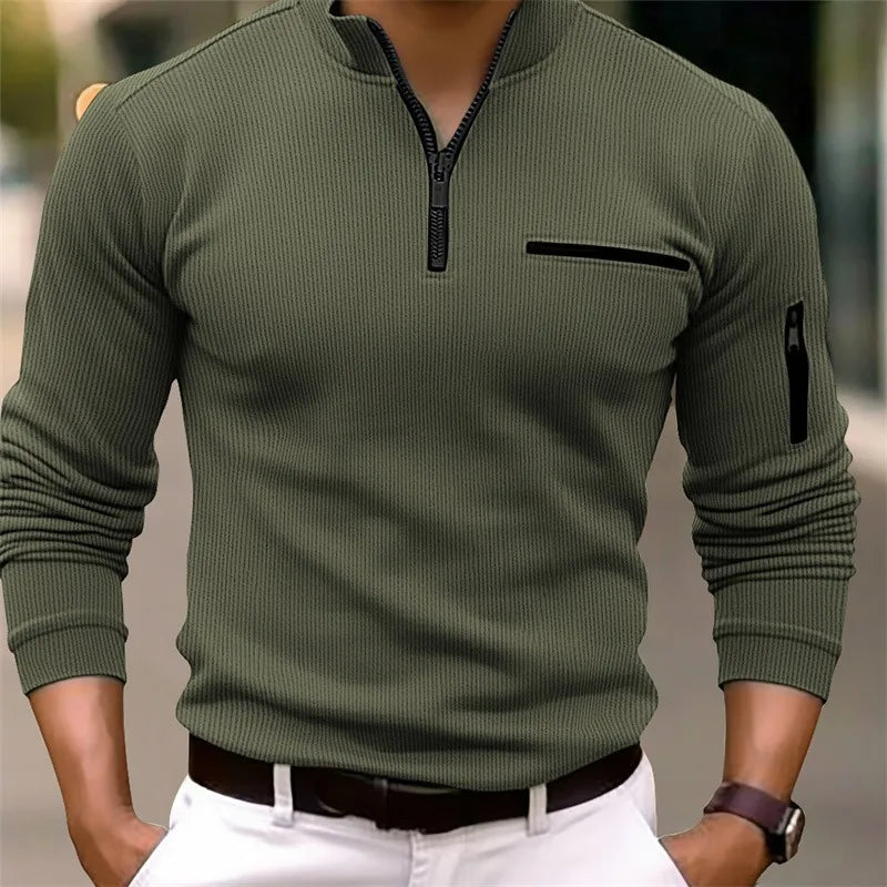 Logan | Klassieke Quarter Zip Trui
