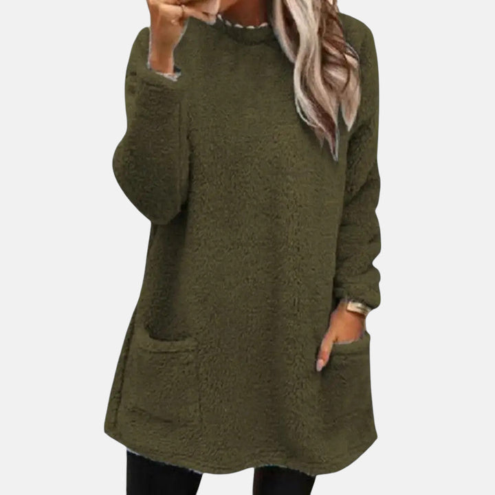 ISABEL – GEZELLIGE FLEECE LANGE SWEATSHIRT