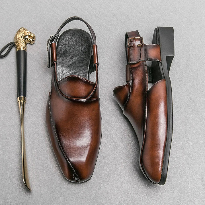 Fairford Leren Cutout Loafers