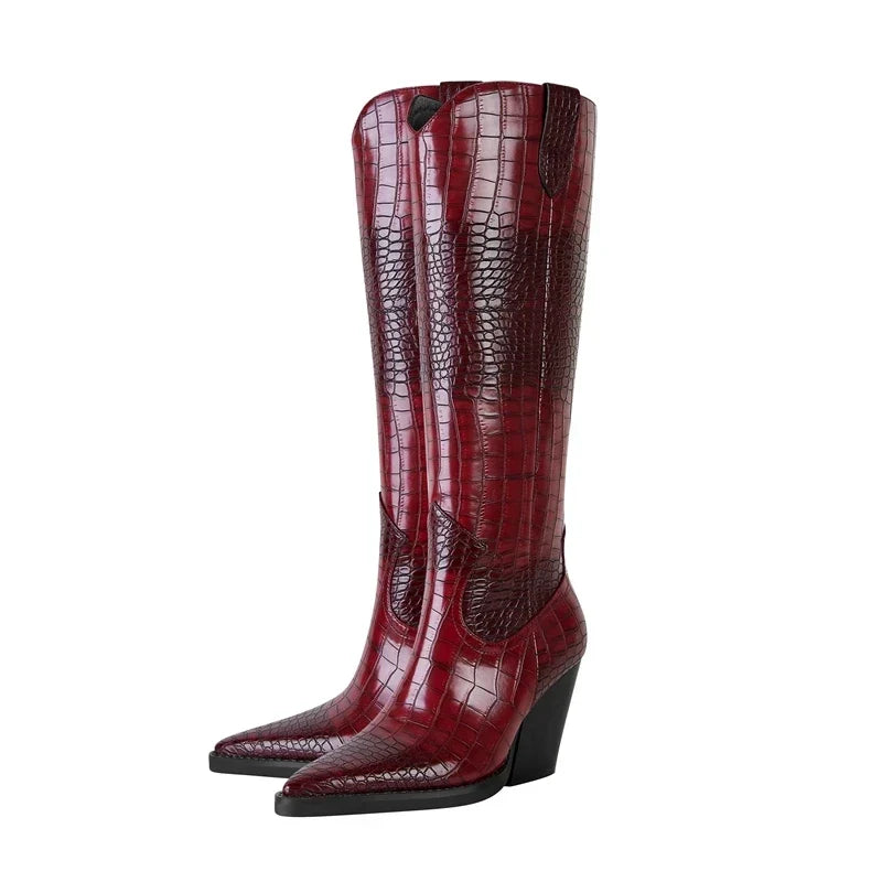 Westlyn Croc Leren Laarzen