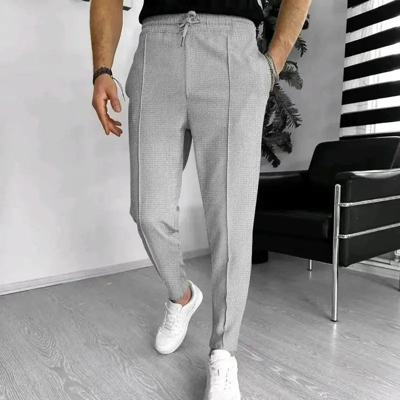 Herenbroek - Stijlvol - Comfortabel Materiaal, Elastische Tailleband - Ideaal voor Casual en Formele Gelegenheden
