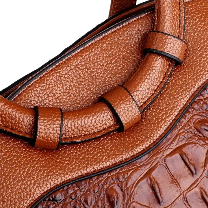 L'Adrienne Geperst Vintage Leren Tas