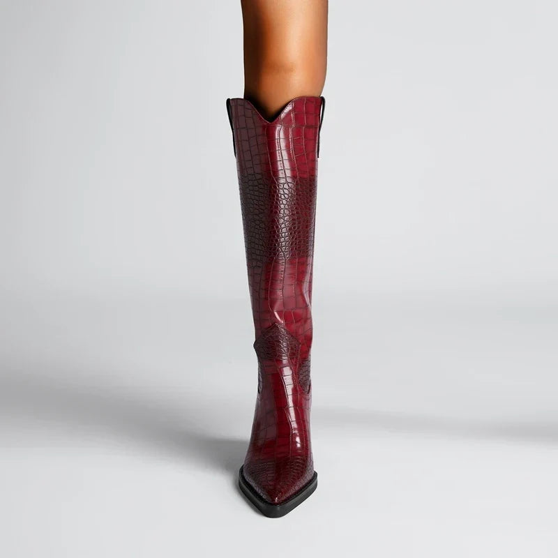 Westlyn Croc Leren Laarzen