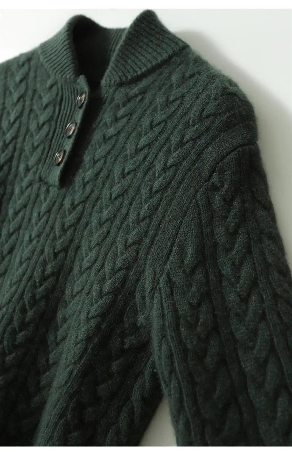 Arden Pullover met Knopsluiting