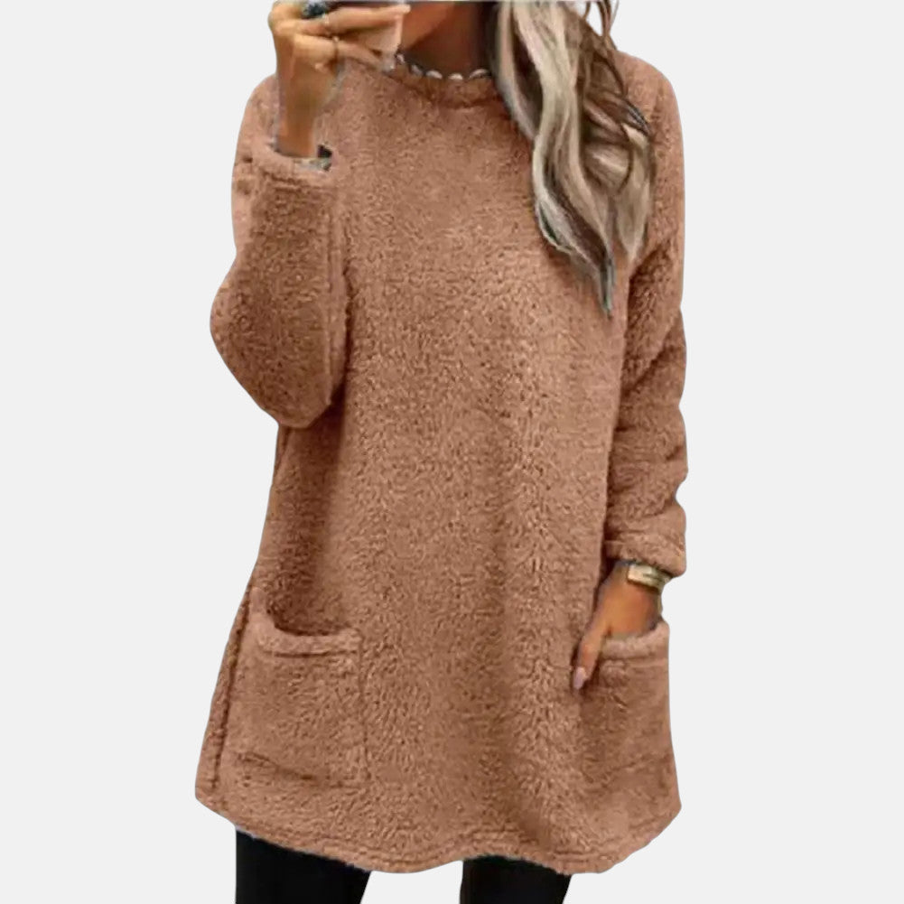 ISABEL – GEZELLIGE FLEECE LANGE SWEATSHIRT