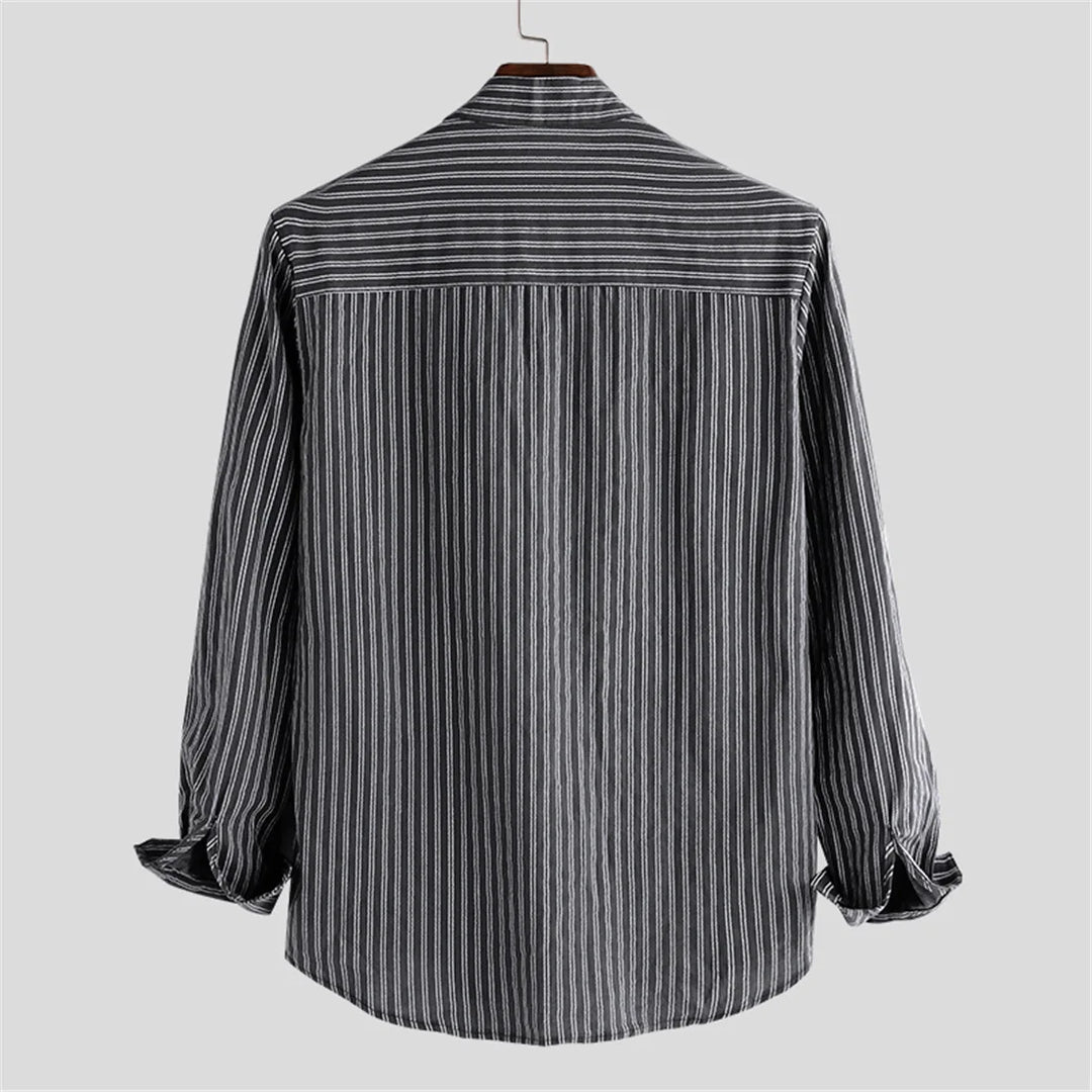 Edward Carter Regular Fit Katoenen Linnen Shirt