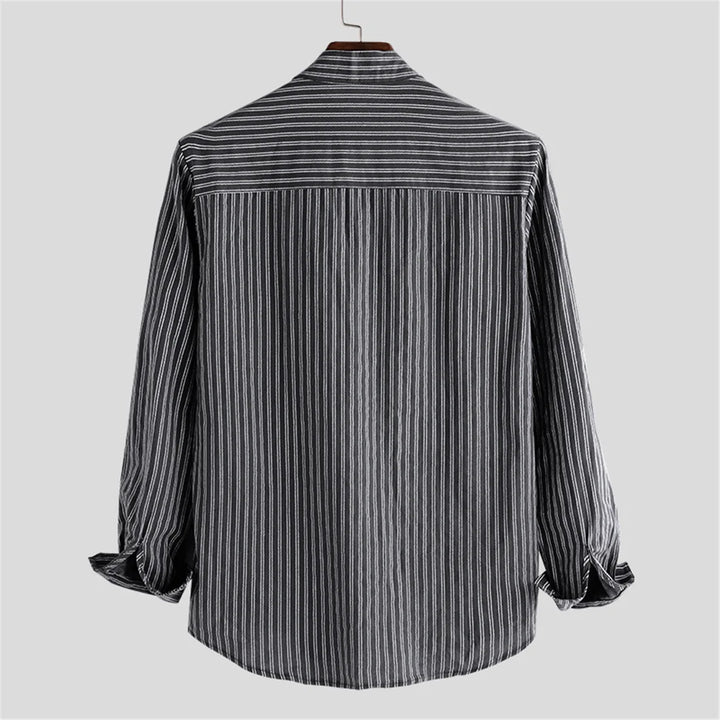 Edward Carter Regular Fit Katoenen Linnen Shirt