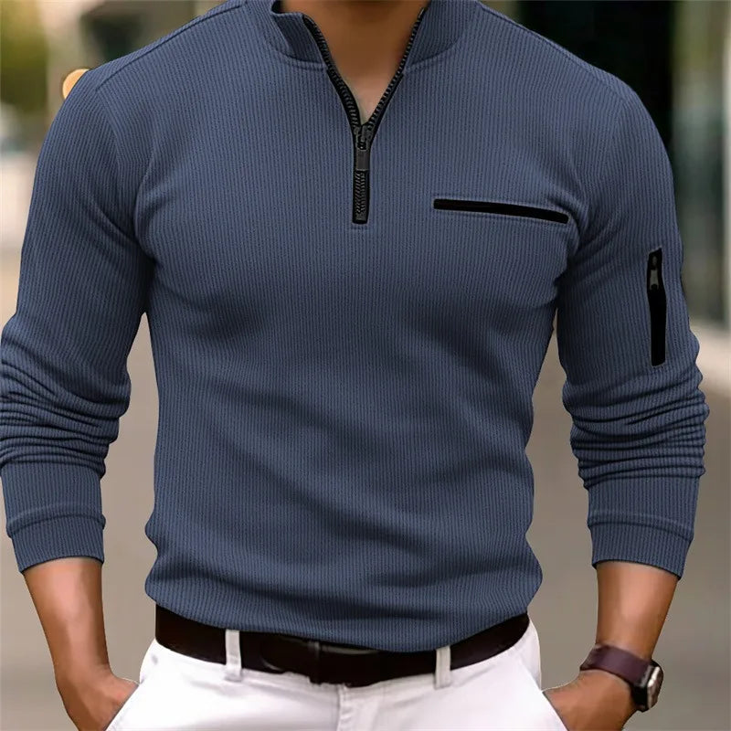 Logan | Klassieke Quarter Zip Trui
