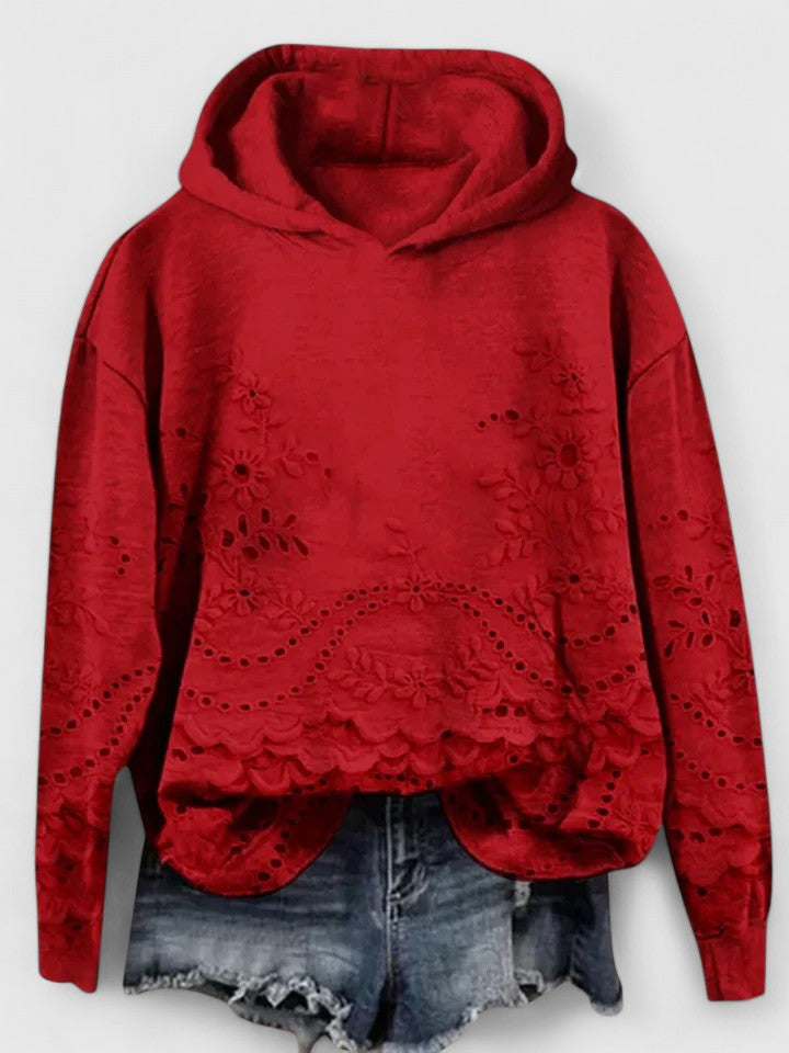 SUZANNE – GEBOORDUREERDE HOODIE