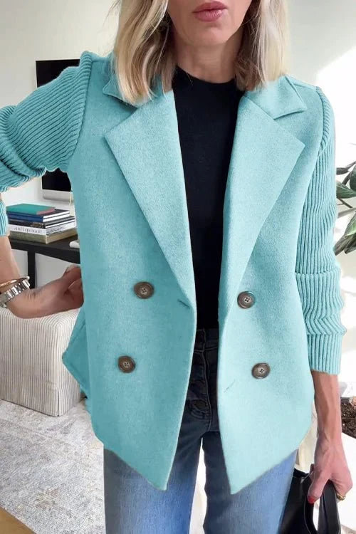 Amora | Elegante gebreide blazer met mouwen