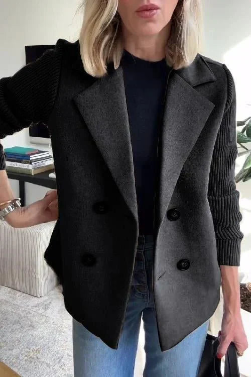 Amora | Elegante gebreide blazer met mouwen