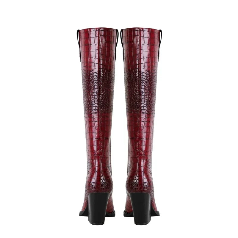 Westlyn Croc Leren Laarzen