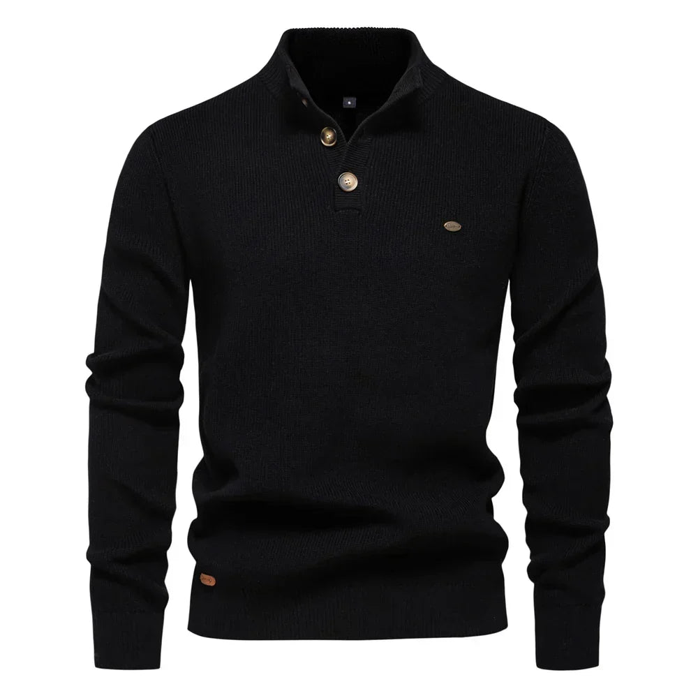 Heren Trui met Knopdetails