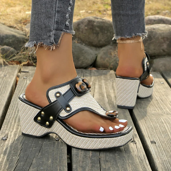 Sienna Harschuim Sandalen