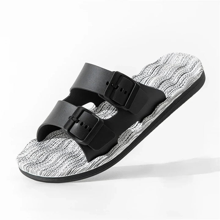 Van Belmont Orthopedische Leren Slippers