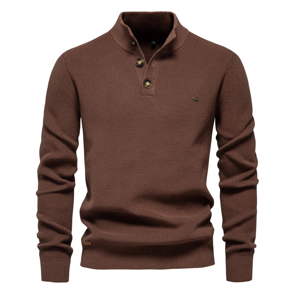 Heren Trui met Knopdetails