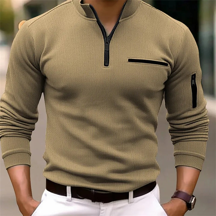 Logan | Klassieke Quarter Zip Trui