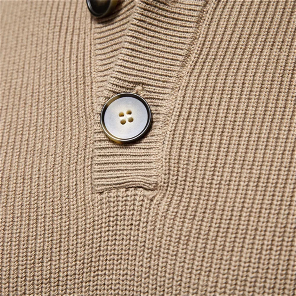 Heren Trui met Knopdetails