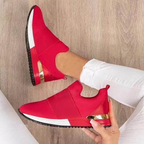 Orthopedische Instap Sneakers Voor Dames Met Anti Slip Zool