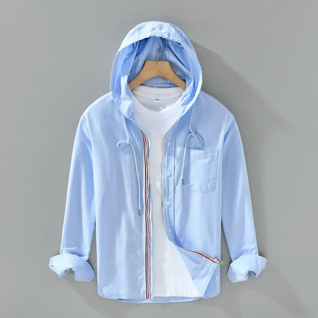 Leandro Katoenen Lange Mouwen Shirt