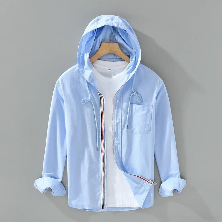 Leandro Katoenen Lange Mouwen Shirt