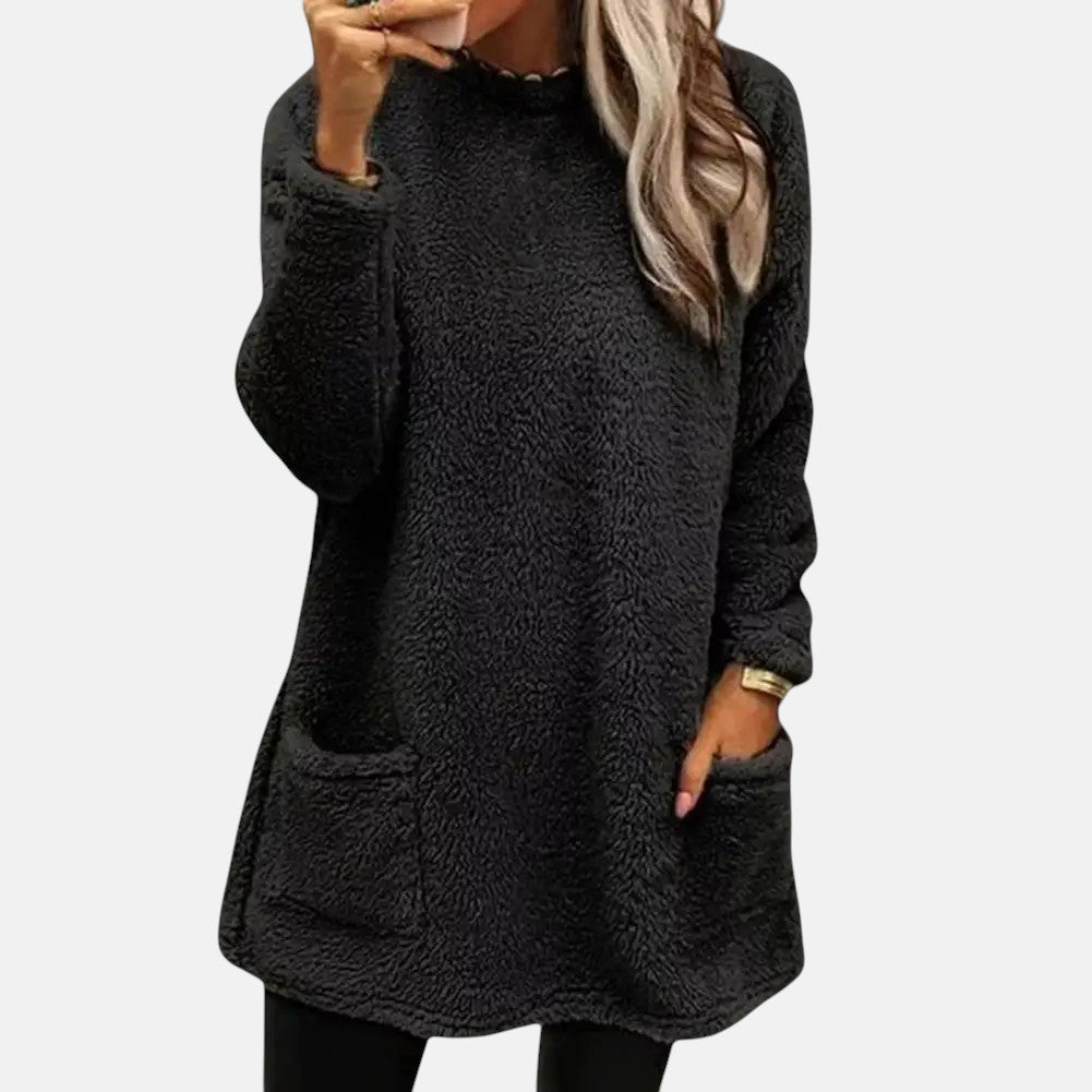 ISABEL – GEZELLIGE FLEECE LANGE SWEATSHIRT