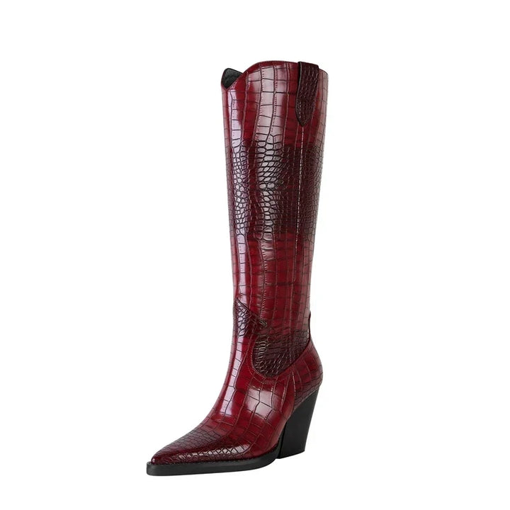 Westlyn Croc Leren Laarzen