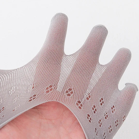 Onzichtbare Ademend Anti-Slip Tenen Sokken