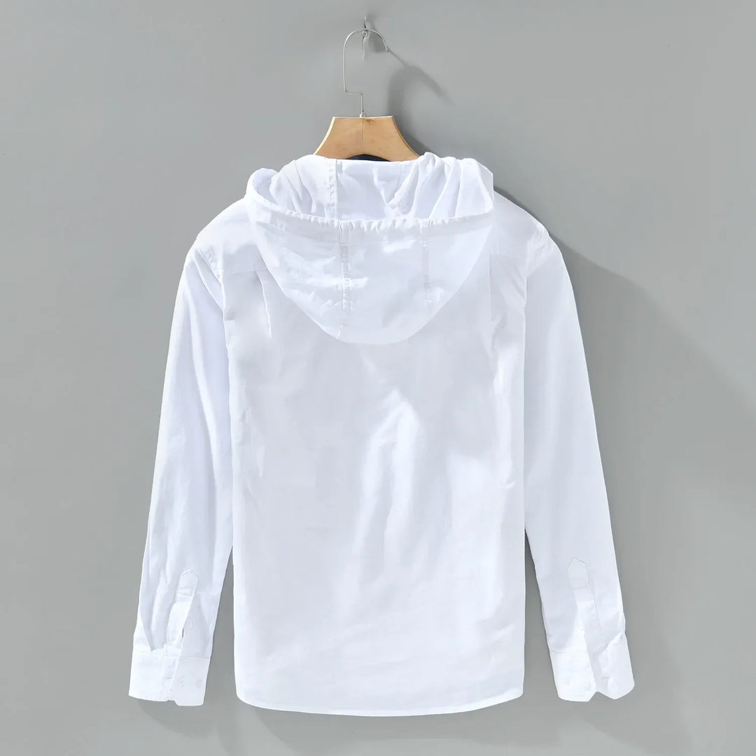 Leandro Katoenen Lange Mouwen Shirt