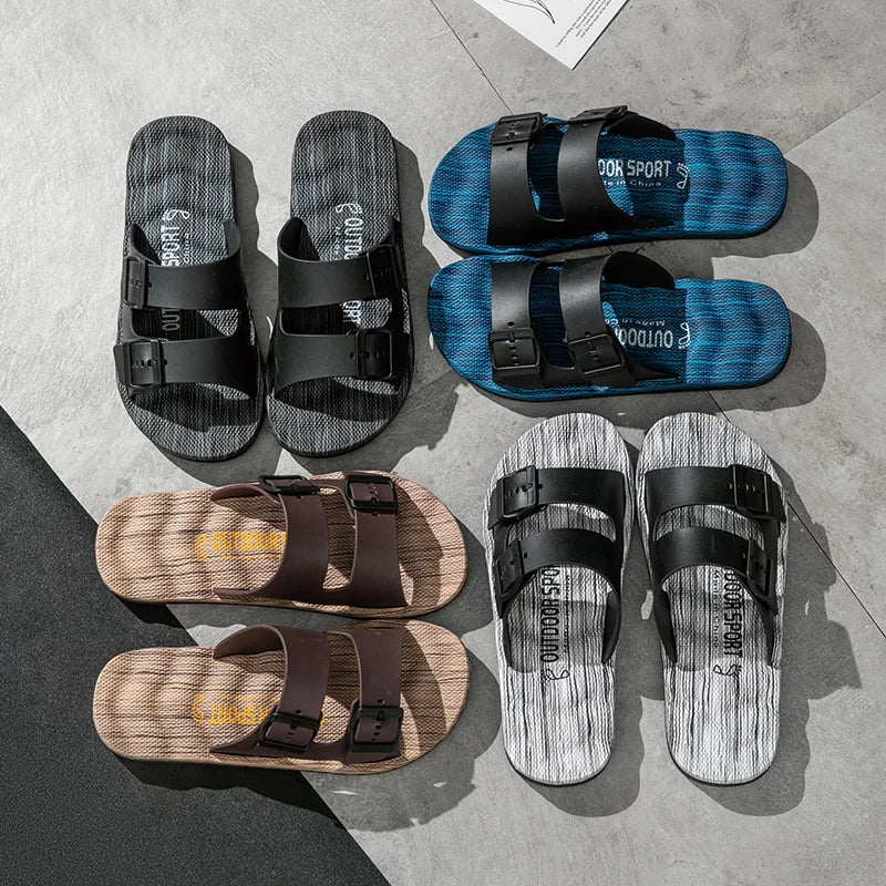 Van Belmont Orthopedische Leren Slippers